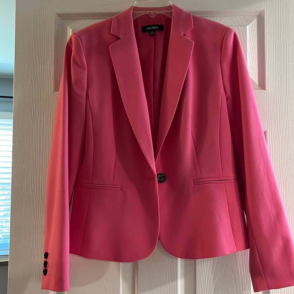 Bright pink blazer